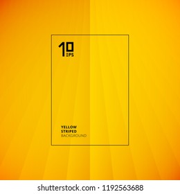 Abstract yellow striped perspective vertical lines pattern background. You can use for template, brochure. leaflet, poster, print, ad, banner. Vector illustration