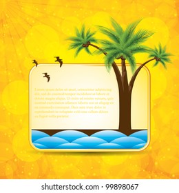 Abstract yellow summer background