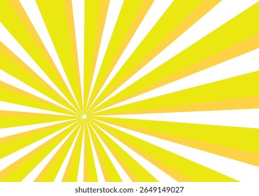 Abstract yellow sun rays background