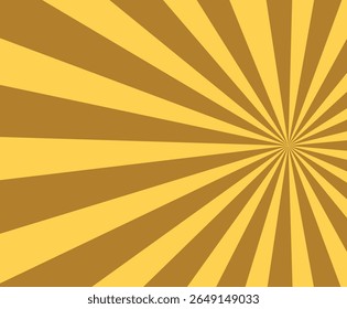 Abstract yellow sun rays background