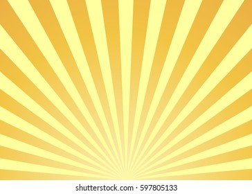 Abstract Yellow Sun Rays Background