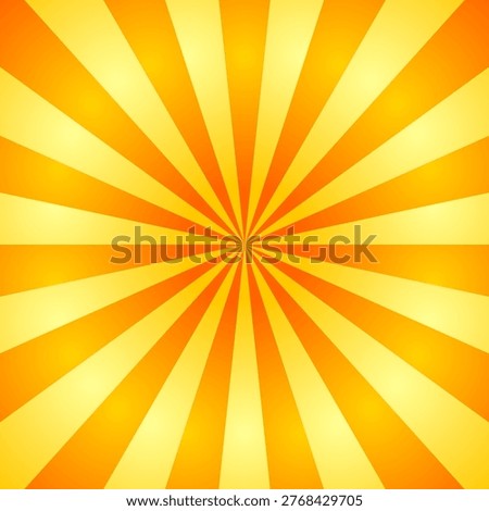 Abstract yellow sunburst background with radial rays emanating from center