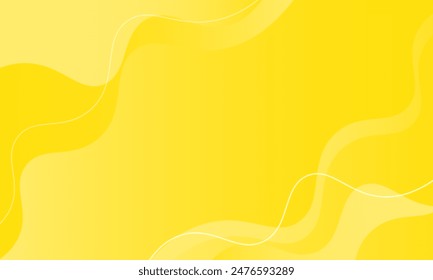 Abstrakte gelbe Vorlage mit abstrakten fluiden geometrischen Formen fließen flache Design-Elemente. Retro-Kunst für Cover, Banner, Flyer und Poster Technologie Hintergrund Design Vektorgrafik Design