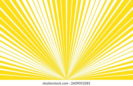 abstract yellow thin lines sunburst pattern background, banner, poster.