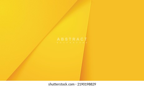 Abstract yellow tone background with diagonal papercut lines