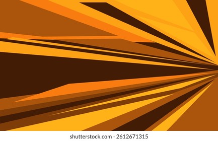 Abstract yellow tone speed dynamic geometric polygon design modern futuristic background vector illustration.