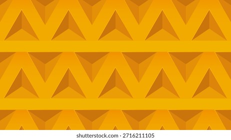 Abstract Yellow Triangle Geometric Background Pattern