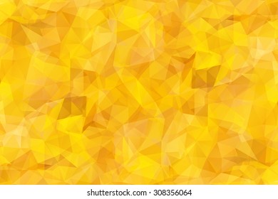 Abstract yellow triangle geometrical background. Vector illustration