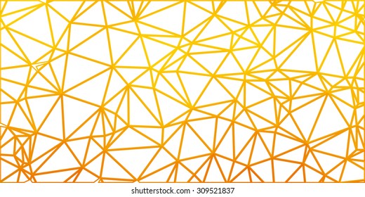 Abstract yellow triangle geometrical background. Vector illustration