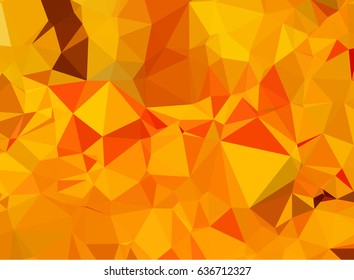 Abstract yellow triangle geometrical background. Vector illustration