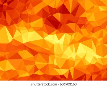 Abstract yellow triangle geometrical background. Vector illustration