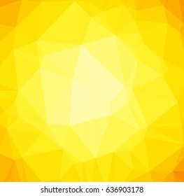 Abstract yellow triangle geometrical background. Vector illustration