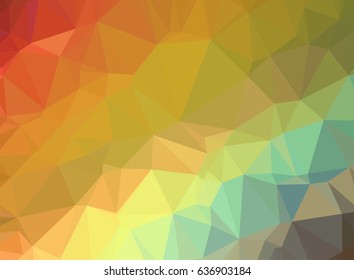 Abstract yellow triangle geometrical background. Vector illustration