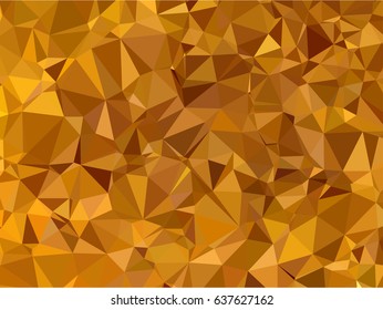 Abstract yellow triangle geometrical background. Vector illustration