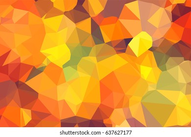 Abstract yellow triangle geometrical background. Vector illustration