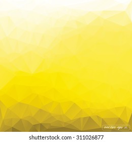 Abstract yellow triangle geometrical vector background  illustration eps10