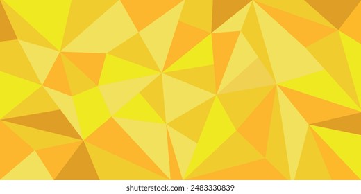 Abstract yellow triangle shapes background