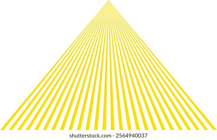 abstract yellow triangle vertical line pattern suitable for background.