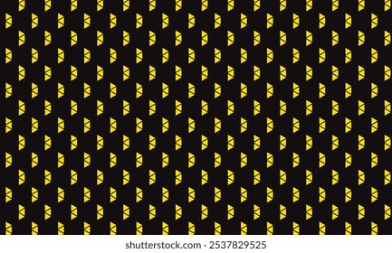 abstract yellow triple triangle pattern on dark can be used background, wallpaper, wall cloth.