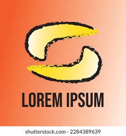 Abstract Yellow Vector Logo Design