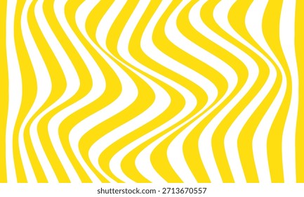 Diseño de patrón de onda de línea en negrita de Vertical amarilla abstracta.
