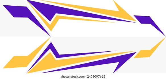 abstract yellow violet geometric arrow design background