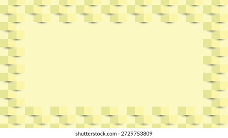 Abstract Yellow Wall Block Pattern with blank for copy space