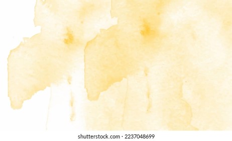 Abstract yellow watercolor background for your design, watercolor background concept, vector.