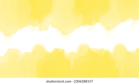 Abstract yellow watercolor background.Hand painted watercolor. vector