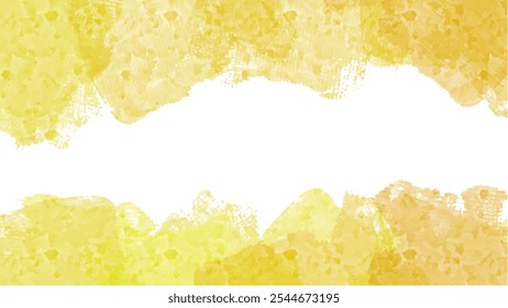 Abstract yellow watercolor background.Hand painted watercolor. vector