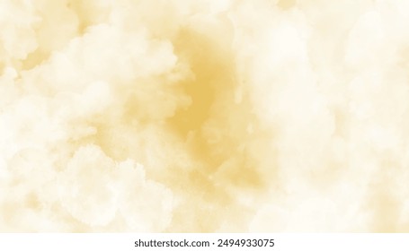 Abstract yellow watercolor illustration banner, wallpaper. Beautiful and light color, colorful background,