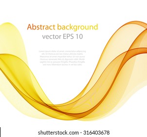 Abstract yellow wave