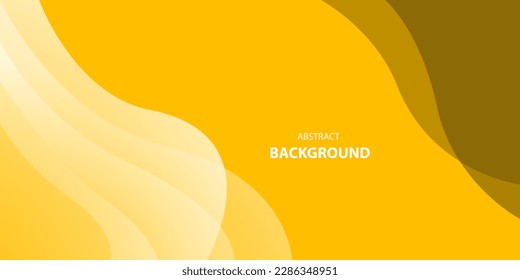 Abstract yellow wave background for corporate concept, template, poster, brochure, website, flyer design. vector illustrations