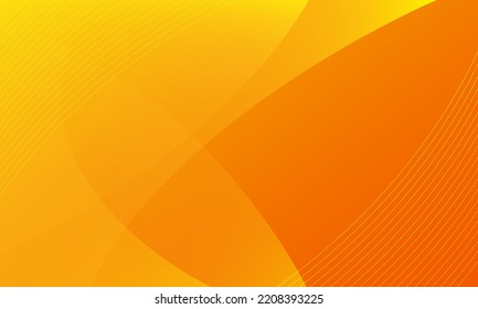 Abstract yellow wave background. Dynamic shapes composition. Vector illustration