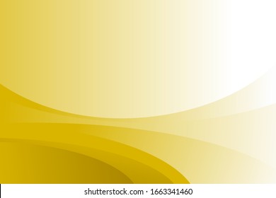 Abstract Yellow Wave Background with Empty Space for Text Design Template Vector