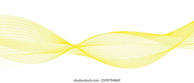 abstract yellow wave background. eps10