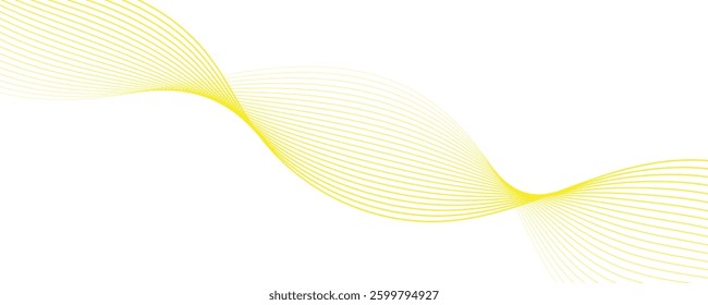 abstract yellow wave background. eps10
