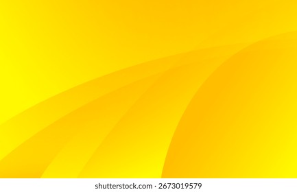 Abstract yellow wave background. Fluid shapes composition. Eps10 vector