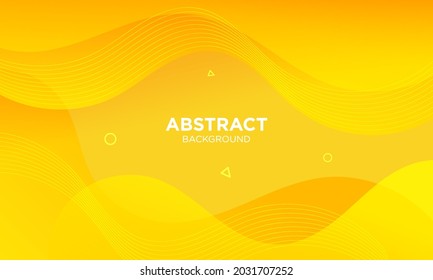 Abstract  yellow  wave background. Modern  background design. Liquid color. Fluid shapes composition.  Fit for presentation design. website, basis for banners, wallpapers, brochure, posters