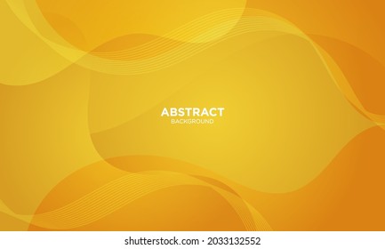 Abstract yellow wave background. Modern background design. Liquid color. Fluid shapes composition. Fit for presentation design. website, basis for banners, wallpapers, brochure, posters