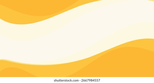 Fondo amarillo abstracto de la onda. diseño moderno del Vector en EPS 10
