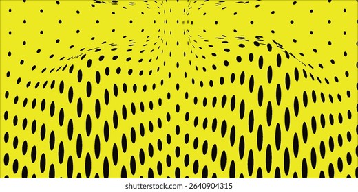 Abstract yellow wave background poster with dynamic. technology network Vector illustration.