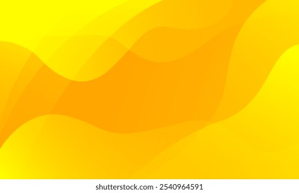 Abstract yellow wave background. Vector illustration