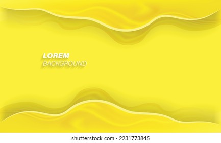 abstract yellow wave background,vector illustration 