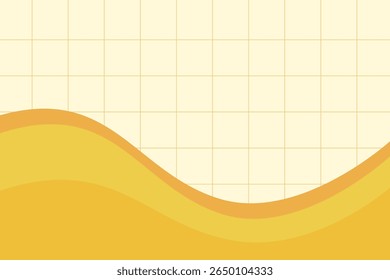 Composición Abstractas de la onda amarilla para el fondo de la Miniatura del Anuncio
