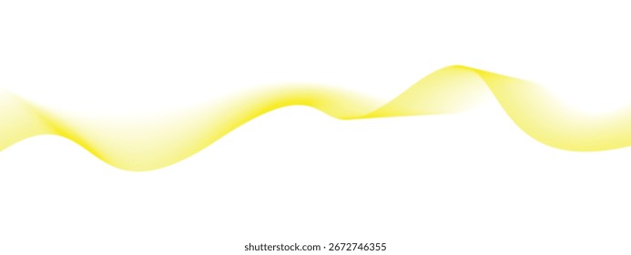 Abstract Yellow Wave Design for Modern Backgrounds