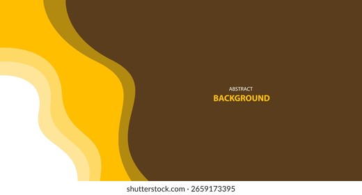 Abstract yellow wave layer modern background with space for text and message. concept design