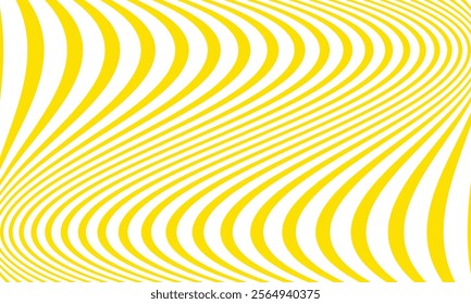 abstract yellow wave line pattern design suitable for background.