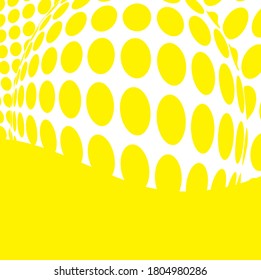 Abstract yellow waves background and backdrop 