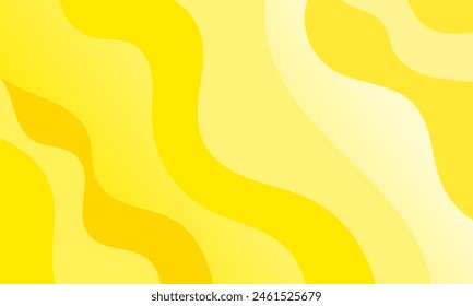 Abstract yellow wavy background with gradient color for wallpaper, web, banner, and others